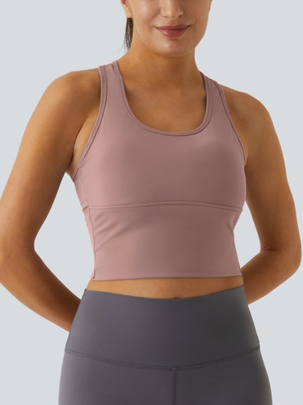 NWOT! HALARA Maeve Racerback Cut Out Yoga Top